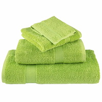 vidaXL Premium handdukar 6 st SOLUND äppelgrön 600 gsm