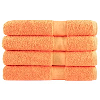 vidaXL Premium handdukar SOLUND 4 st orange 100x200 cm 600 gsm