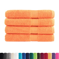 vidaXL Premium handdukar SOLUND 4 st orange 100x200 cm 600 gsm