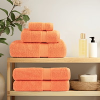vidaXL Premium handdukar SOLUND 4 st orange 100x200 cm 600 gsm