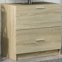 vidaXL Tvättställsskåp sonoma-ek 59x37x59 cm konstruerat trä