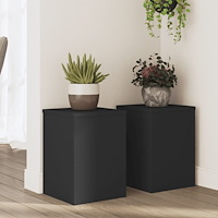 vidaXL Växtställ 2 st svart 25x25x35 cm konstruerat trä