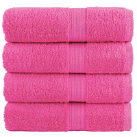 vidaXL Premium gästhanddukar SOLUND 4 st rosa 30x50 cm 600 gsm