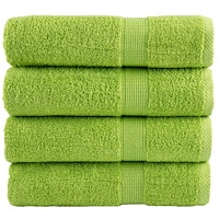vidaXL Premium badhanddukar SOLUND 4 st äppelgrön 70x140 cm 600 gsm