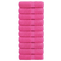 vidaXL Premium gästhanddukar SOLUND 10 st rosa 30x30 cm 600 gsm