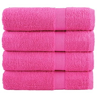 vidaXL Premium handdukar SOLUND 4 st rosa 50x100 cm 600 gsm