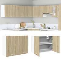 vidaXL Väggskåp “Lyon” sonoma-ek 80x31x60 cm konstruerat trä