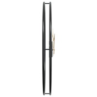 vidaXL Väggklocka svart Ø50 cm järn
