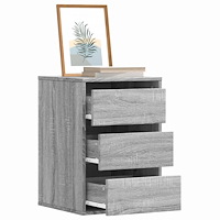 vidaXL Byrå grå sonoma 40x41x58 cm konstruerat trä