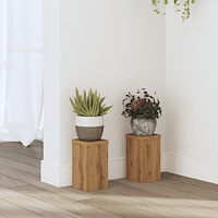 vidaXL Växtställ 2 st ek 10x10x18 cm konstruerat trä