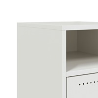vidaXL Sängbord 2 st vit 36x39x59 cm stål