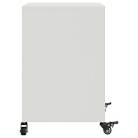 vidaXL Sängbord 2 st vit 36x39x59 cm stål