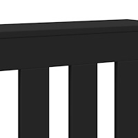 vidaXL Elementskydd svart 149x20x82 cm konstruerat trä