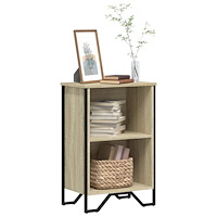 vidaXL Bokhylla sonoma-ek 50x31x74,5 cm konstruerat trä