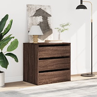 vidaXL Byrå brun ek 60x41x58 cm konstruerat trä