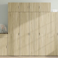 vidaXL Förvaringsskåp sonoma ek 80x42,5x225 cm konstruerat trä