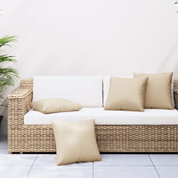 vidaXL Soffkuddar 4 st beige 40x40 cm tyg