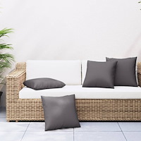 vidaXL Soffkuddar 4 st antracit 50x50 cm tyg