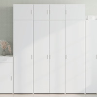 vidaXL Förvaringsskåp vit 80x42,5x225 cm konstruerat trä