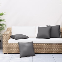vidaXL Soffkuddar 4 st antracit 40x40 cm tyg