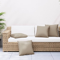vidaXL Soffkuddar 4 st taupe 40x40 cm tyg