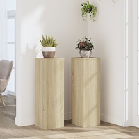 vidaXL Växtställ 2 st sonoma ek 25x25x80 cm konstruerat trä