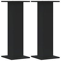 vidaXL Växtställ 2 st svart 30x30x80 cm konstruerat trä