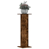 vidaXL Växtställ 2 st rökfärgad ek 30x30x95 cm konstruerat trä