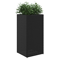 vidaXL Odlingslådor 2 st svart 40x40x80 cm konstrotting
