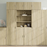 vidaXL Förvaringsskåp sonoma ek 80x42,5x225 cm konstruerat trä