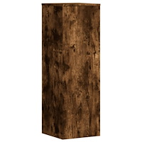vidaXL Växtställ rökfärgad ek 33x33x100 cm konstruerat trä