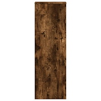 vidaXL Växtställ rökfärgad ek 33x33x100 cm konstruerat trä