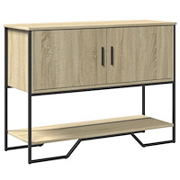 vidaXL Avlastningsbord sonoma ek 100x35x74,5 cm konstruerat trä