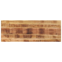 vidaXL Bordsskiva 140x50x2,5 cm rektangulär massivt grovt mangoträ