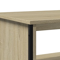 vidaXL Soffbord sonoma-ek 75x51x40 cm konstruerat trä