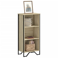 vidaXL Bokhylla sonoma-ek 50x31x106 cm konstruerat trä