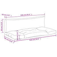 vidaXL Palldynor 2 st beige tyg
