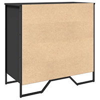 vidaXL Skohylla svart 80x38x78 cm konstruerat trä
