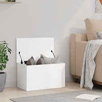 vidaXL Förvaringslåda vit 60x35x35 cm konstruerat trä