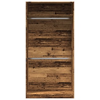 vidaXL Garderob gammalt trä 100x50x200 cm konstruerat trä