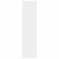 vidaXL Garderob vit 100x50x200 cm konstruerat trä
