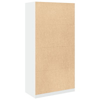 vidaXL Garderob vit 100x50x200 cm konstruerat trä