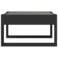 vidaXL Soffbord med Infinity LEDs svart 50x53x30 cm