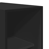 vidaXL Garderob svart 30x50x200 cm konstruerat trä