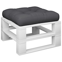 vidaXL Palldyna svart 58x58x10 cm tyg