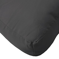 vidaXL Palldyna svart 58x58x10 cm tyg