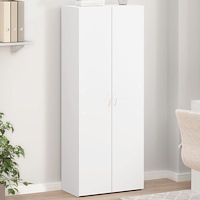 vidaXL Dokumentskåp vit 60x32x153 cm konstruerat trä