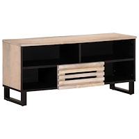 vidaXL Tv-bänk 100x34x46 cm massivt mangoträ