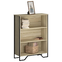 vidaXL Bokhylla sonoma-ek 80x31x106 cm konstruerat trä