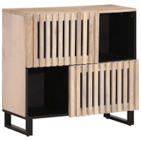 vidaXL Skänk 80x34x75 cm massivt mangoträ